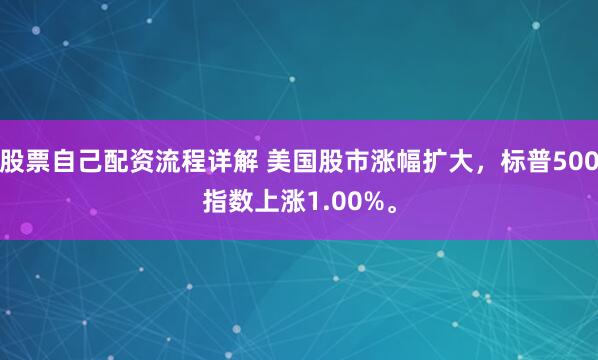 股票自己配资流程详解 美国股市涨幅扩大，标普500指数上涨1.00%。